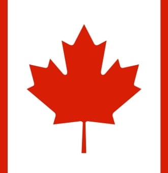 Intermat 2024 drapeau canadien format carré