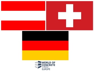 drapeaux AUTRICHE, SUISSE ET ALLEMAGNE et logo WOCE