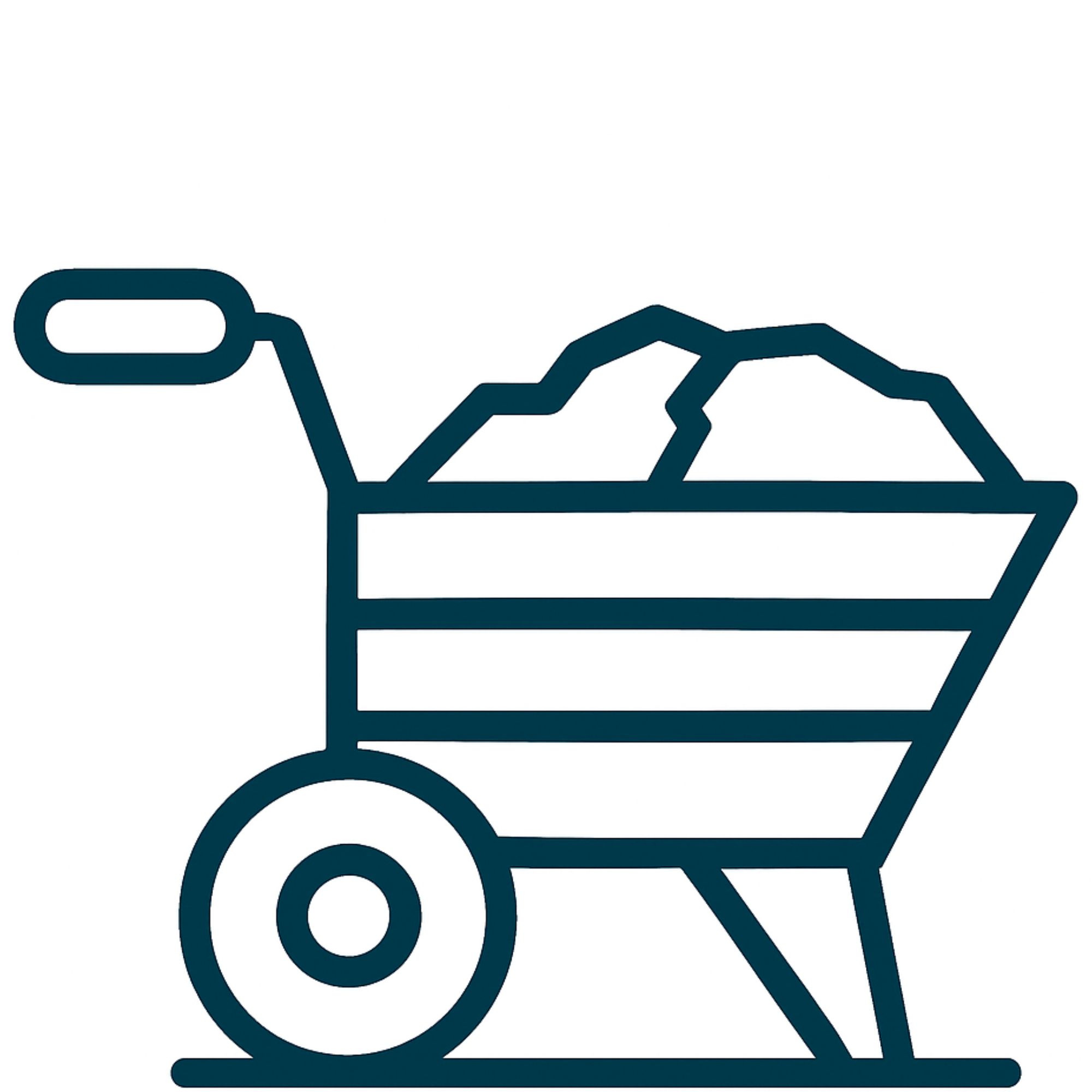 Concrete wheelbarrow