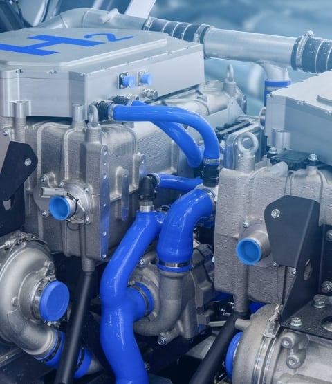 Moteur Hydrogène bleu