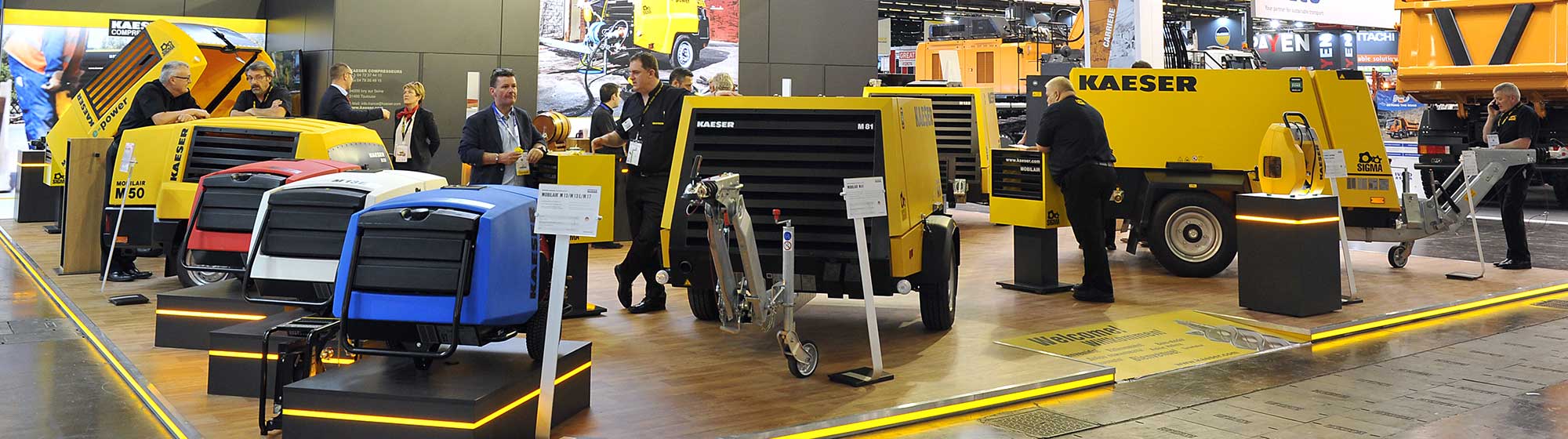 High visibility stand on INTERMAT