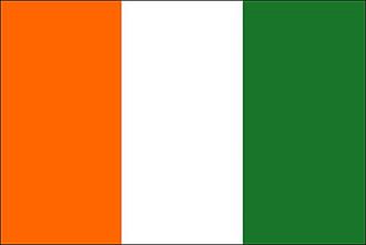 Drapeau de la côte d'ivoire 