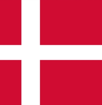 Intermat 2024 Danemark drapeau taille carrée