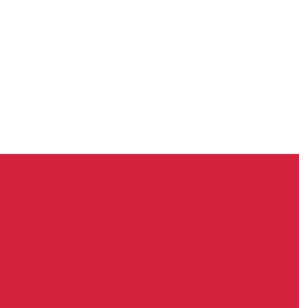 Intermat 2024 drapeau de la Pologne taille carrée