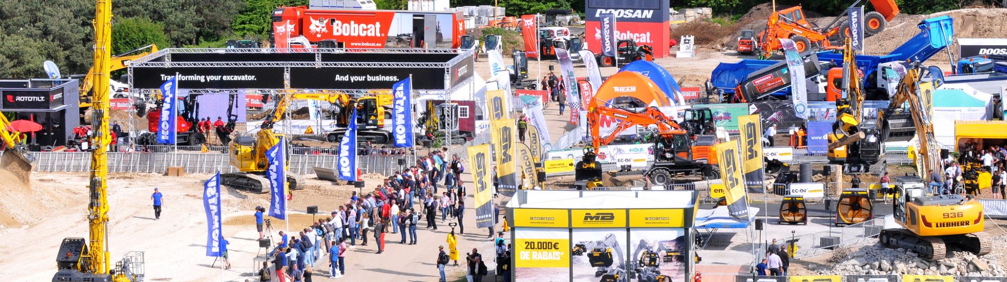 Stands qui exposent sur la zone de démonstration INTERMAT